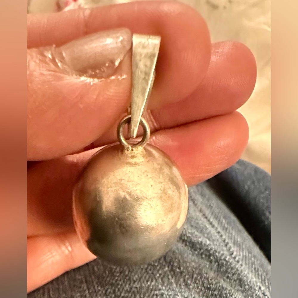 Elegant Sterling Silver Pendant, marked Mexico